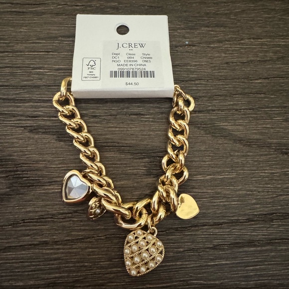 NWT J. Crew Heart Charm Bracelet ♥️ - Picture 4 of 6